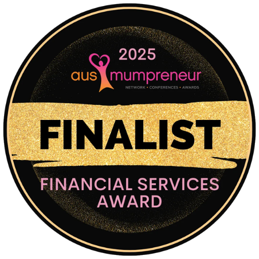 Angela Crawford was awarded a Finalist place in the AusMumpreneur Awards 2025 in the Financial Services category